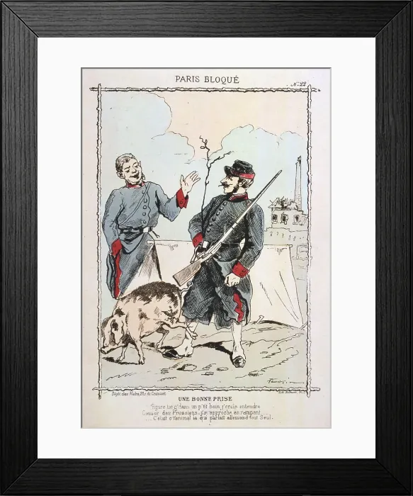 Framed Print : Une Bonne Prise, 1870-1871 Framed Print : Une Bonne Prise, 1870-1871