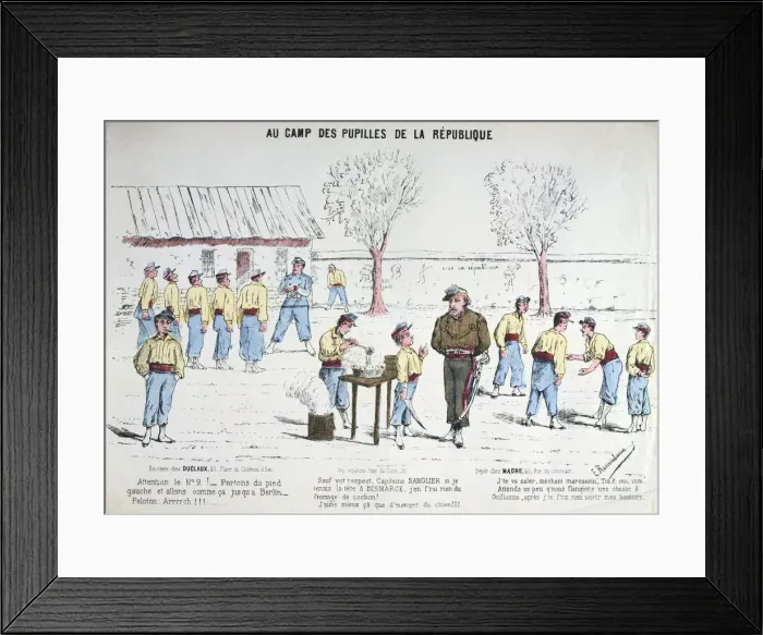 Framed Print : Aux Camp des Pupilles de la Republique, 1871 Framed Print : Aux Camp des Pupilles de la Republique, 1871