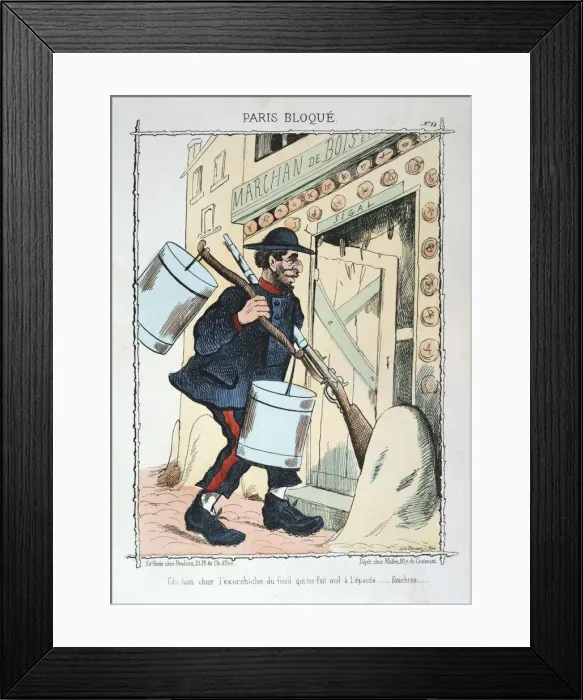 Framed Print : Paris besieged, 1870-1871 Framed Print : Paris besieged, 1870-1871