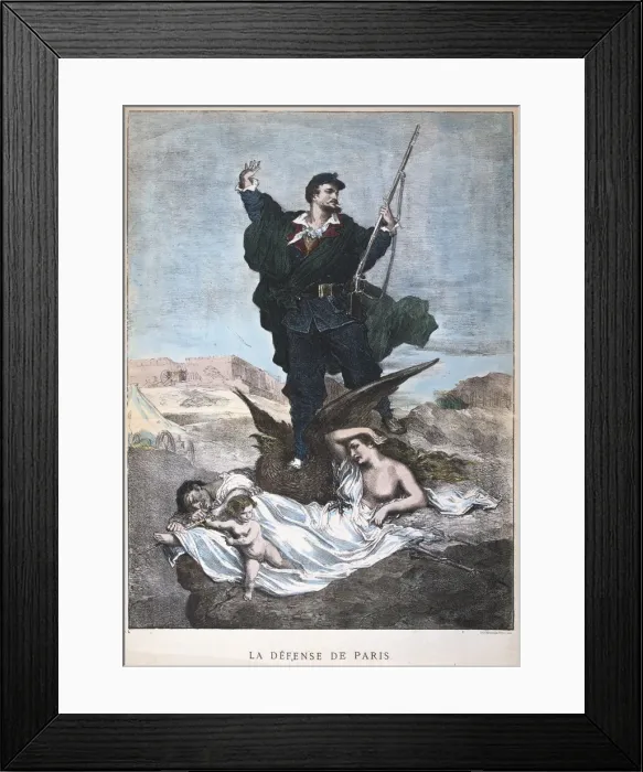 Framed Print : La Defense de Paris, Franco-Prussian War, 1870-1871 Framed Print : La Defense de Paris, Franco-Prussian War, 1870-1871