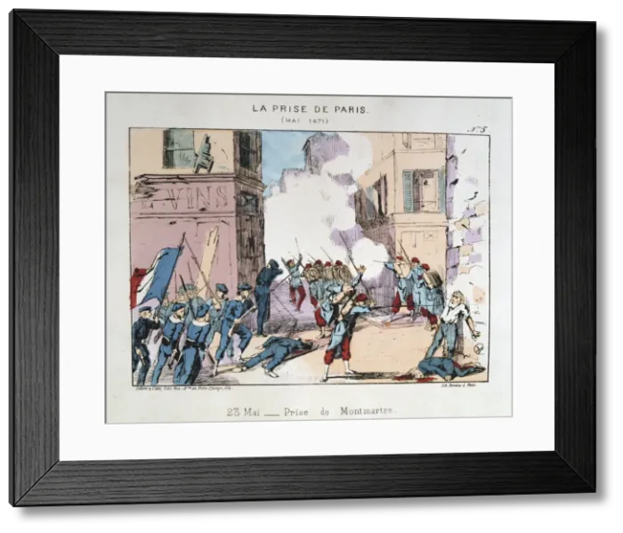 Framed Print : La Prise de Paris, May 1871 Framed Print : La Prise de Paris, May 1871