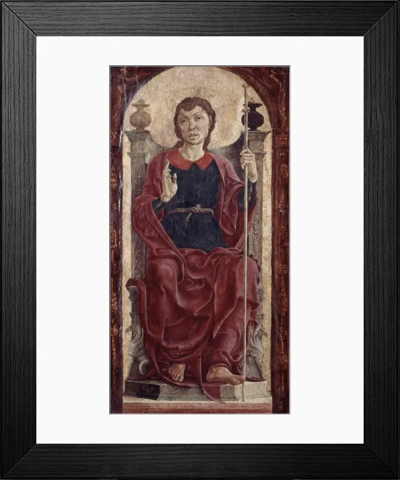 Framed Print : St James the Great, 1475. Artist: Cosme Tura Framed Print : St James the Great, 1475. Artist: Cosme Tura