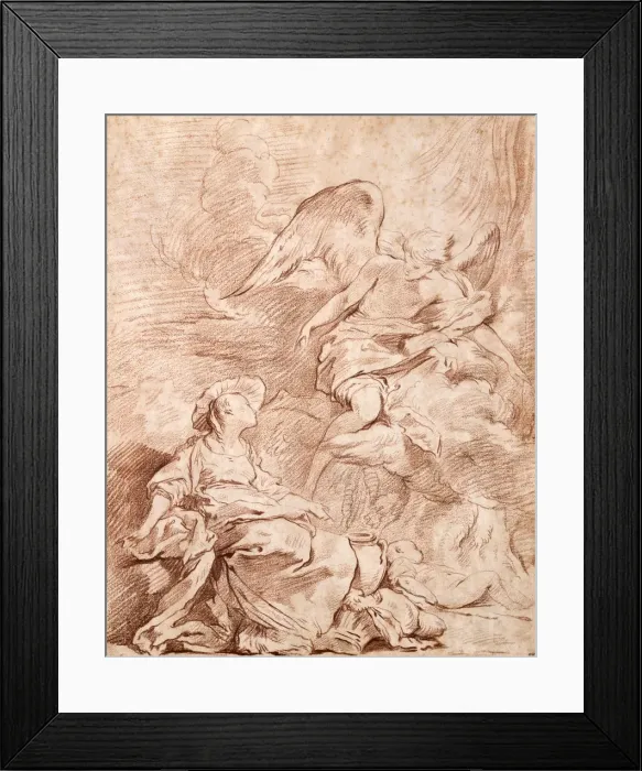 Framed Print : Study, (1715-1739?). Artist: Pierre Charles Tremolieres Framed Print : Study, (1715-1739?). Artist: Pierre Charles Tremolieres