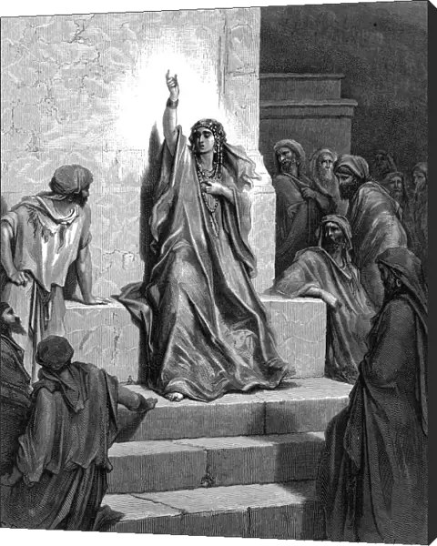 Deborah, Hebrew prophetess and judge, 1866. Artist: Gustave Dore