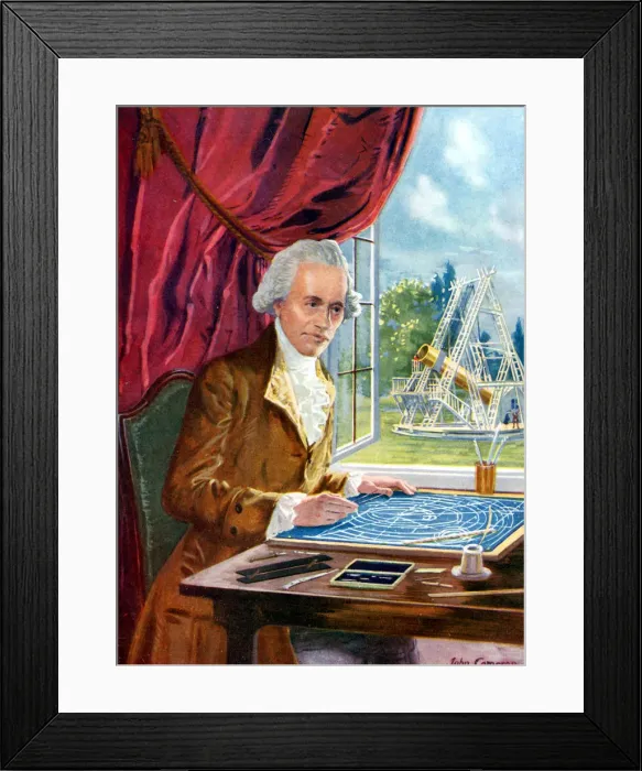 Framed Print : William Herschel (1738-1822) German-born English astronomer Framed Print : William Herschel (1738-1822) German-born English astronomer