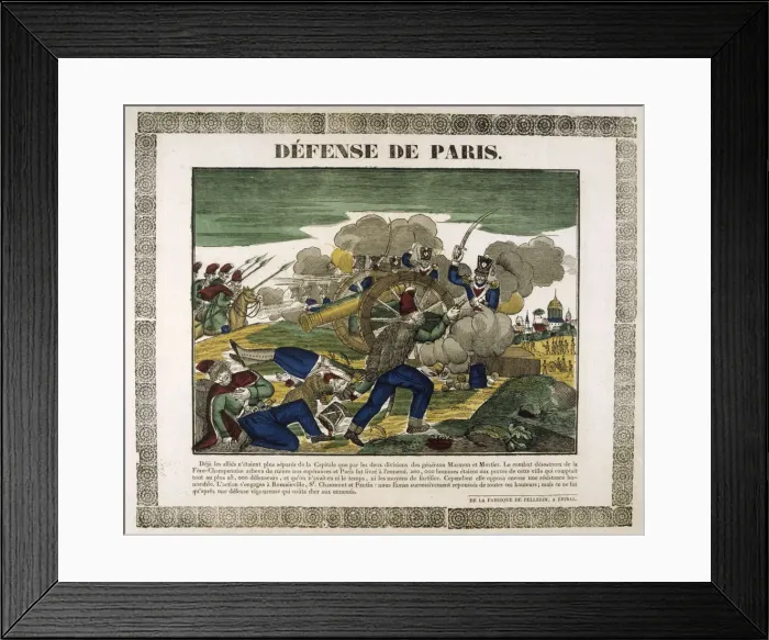 Framed Print : The Defence of Paris, 1814, (19th century) Framed Print : The Defence of Paris, 1814, (19th century)
