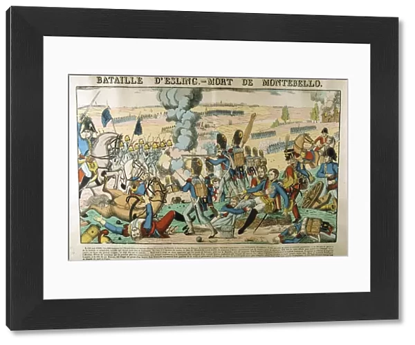 Battle of Essling - Death of Montebello, 21 May 1809, (c1835). Artist: Francois Georgin