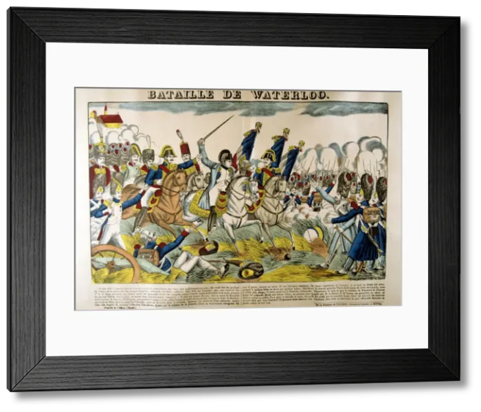 Framed Print : Battle of Waterloo, 18 June 1815, (19th century) Framed Print : Battle of Waterloo, 18 June 1815, (19th century)