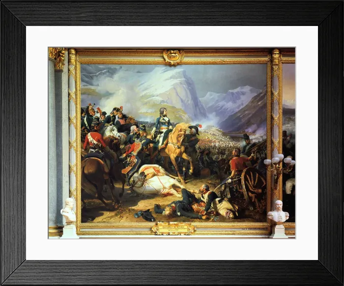 Framed Print : Battle of Rivoli won by the Emperor Napoleon I, 14 January 1797, (c1835-1884). Artist: Felix Henri Emmanuel Philippoteaux Framed Print : Battle of Rivoli won by the Emperor Napoleon I, 14 January 1797, (c1835-1884). Artist: Felix Henri Emmanuel Philippoteaux