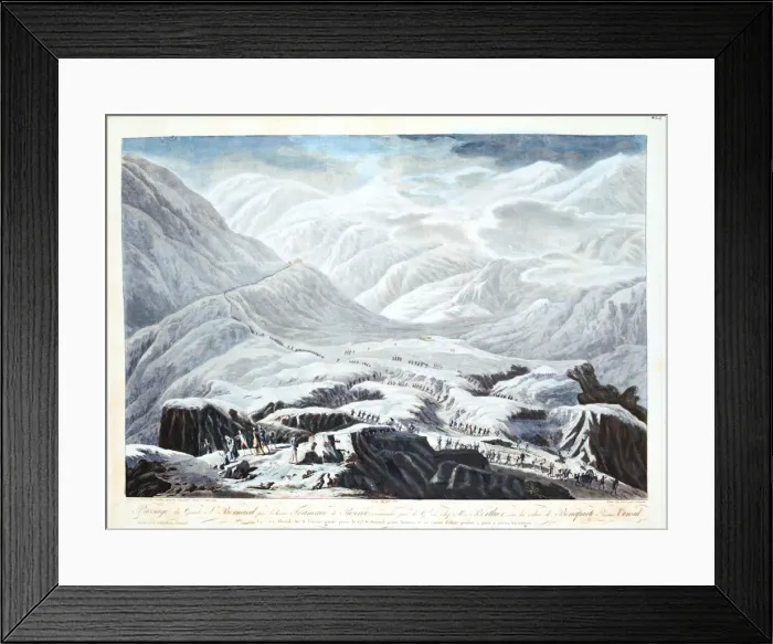 Framed Print : Crossing the Saint Bernard Pass, 1800 Framed Print : Crossing the Saint Bernard Pass, 1800