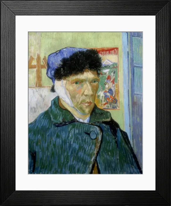 Framed Print : Self-Portrait with Bandaged Ear, 1889. Artist: Vincent van Gogh