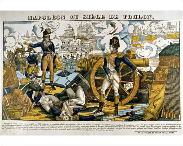 Napoleon at the Siege of Toulon, 1793, (19th century)
