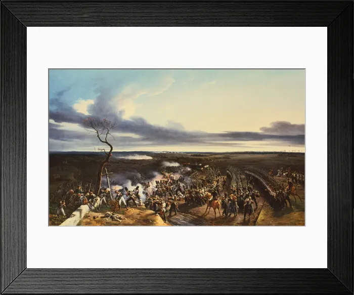 Framed Print : The Battle of Montmirail, 11 February, 1814, (1822). Artist: Horace Vernet Framed Print : The Battle of Montmirail, 11 February, 1814, (1822). Artist: Horace Vernet