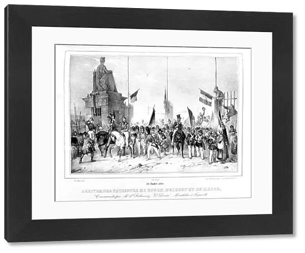 Arrival of the Patriots of Rouen, Elbeut and Le Havre, Paris, 30th July 1830