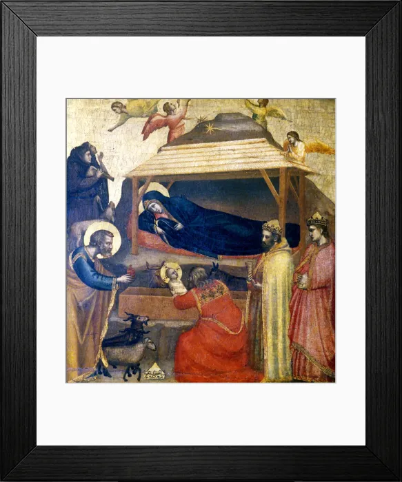 Framed Print : The Epiphany, c1230. Artist: Giotto Framed Print : The Epiphany, c1230. Artist: Giotto