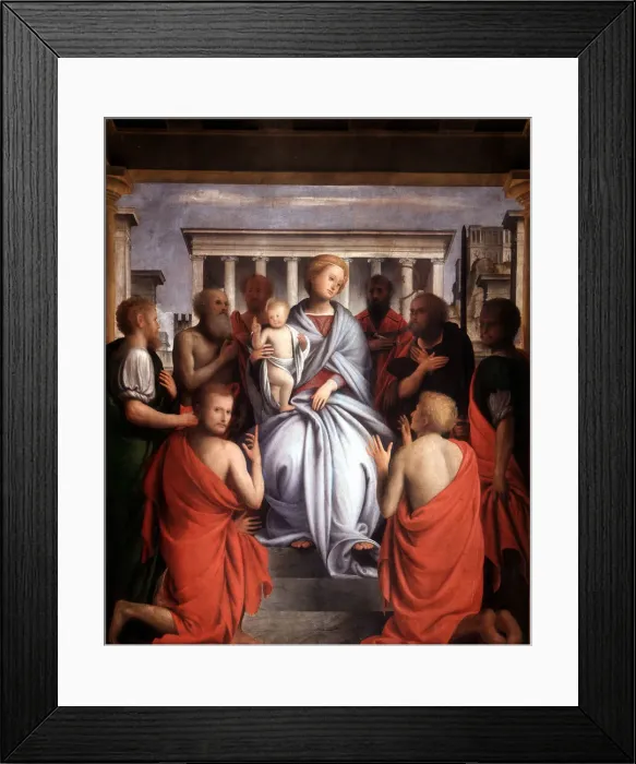 Framed Print : Madonna and Child, late 15th  /  early 16th century. Artist: Bramantino