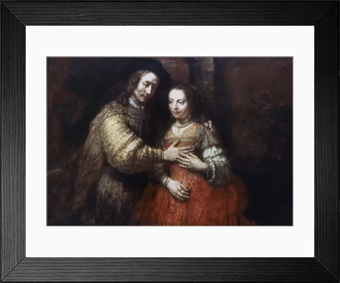 Framed Print : The Jewish Bride, (The Loving Couple), 1667. Artist: Rembrandt Harmensz van Rijn Framed Print : The Jewish Bride, (The Loving Couple), 1667. Artist: Rembrandt Harmensz van Rijn