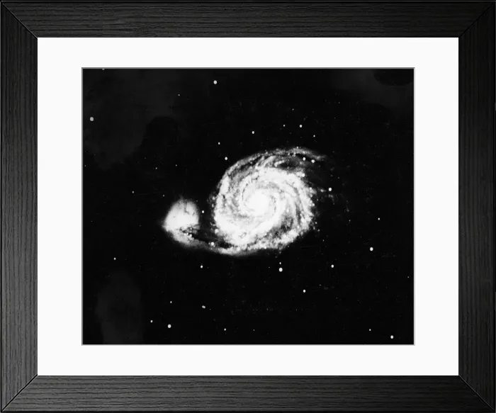Framed Print : Spiral galaxy (M 51) in Canes Venatici, 1910 Framed Print : Spiral galaxy (M 51) in Canes Venatici, 1910