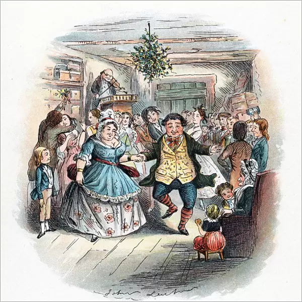 A Christmas Carol: Mr Fezziwigs Ball, 1843. Artist: John Leech