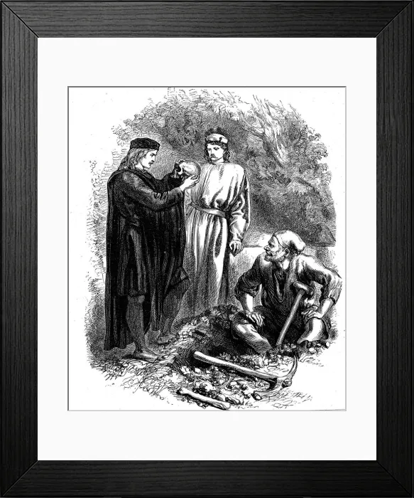 Framed Print : Alas, poor Yorick! I knew him, Horatio, c1850 Framed Print : Alas, poor Yorick! I knew him, Horatio, c1850