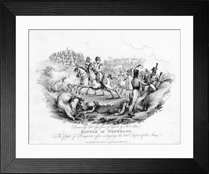 Framed Print : Battle of Waterloo, Belgium, 1815 (1817) Framed Print : Battle of Waterloo, Belgium, 1815 (1817)