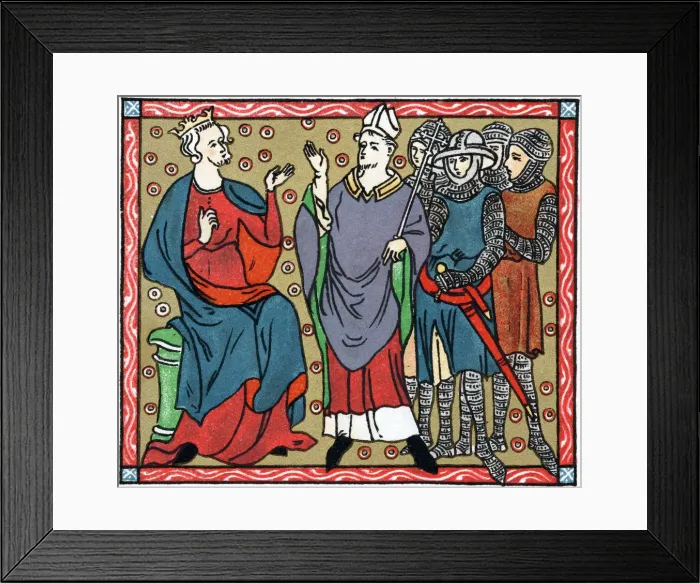 Framed Print : Henry II and Thomas a Becket Framed Print : Henry II and Thomas a Becket