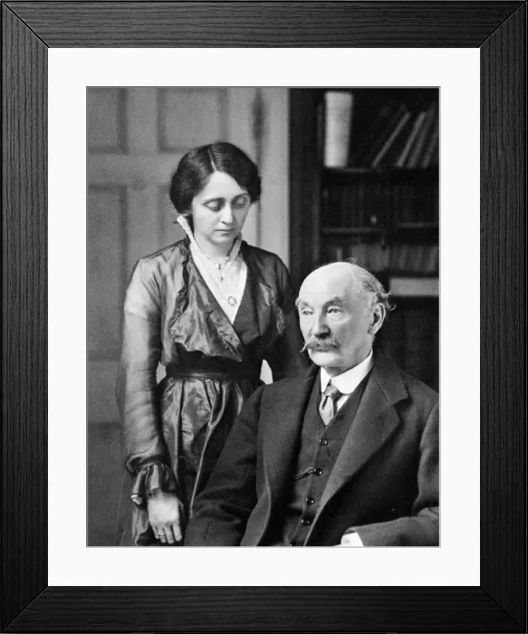 Framed Print : Thomas Hardy, English poet, novelist and dramatist with his second wife, Florence, 1912-1928 Framed Print : Thomas Hardy, English poet, novelist and dramatist with his second wife, Florence, 1912-1928