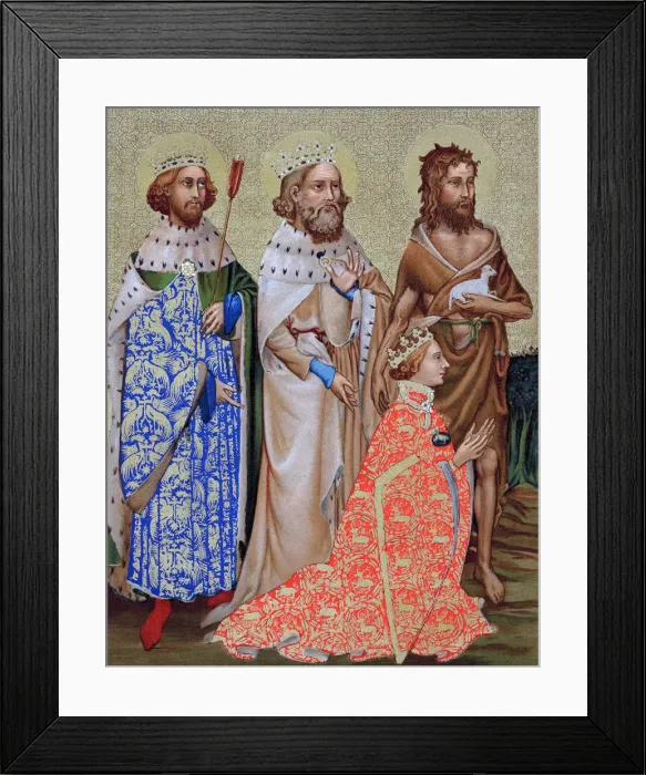 Framed Print : Richard II (1367-1400), King of England 1377-1399 Framed Print : Richard II (1367-1400), King of England 1377-1399