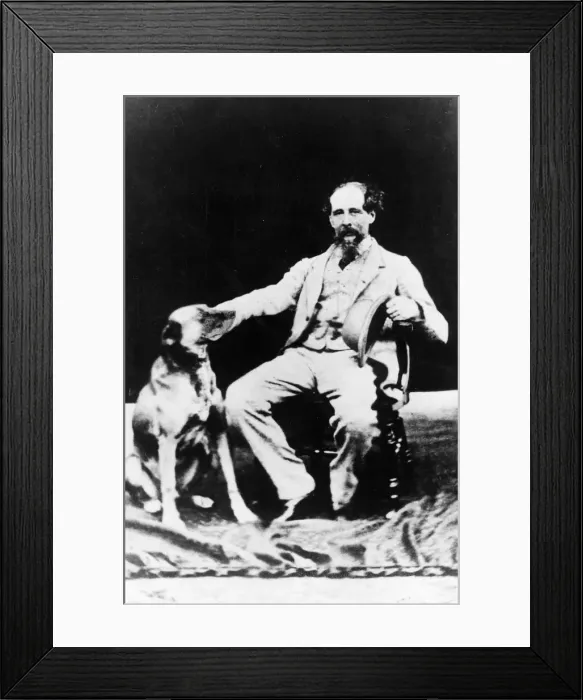 Framed Print : Charles Dickens (1812-70) English author, (c1860s?) Framed Print : Charles Dickens (1812-70) English author, (c1860s?)