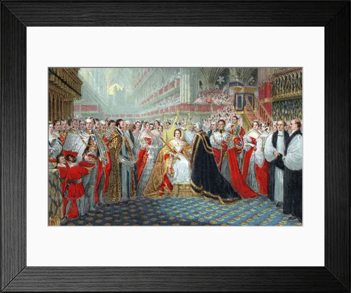 Framed Print : Queen Victorias coronation, 1837 (1887) Framed Print : Queen Victorias coronation, 1837 (1887)