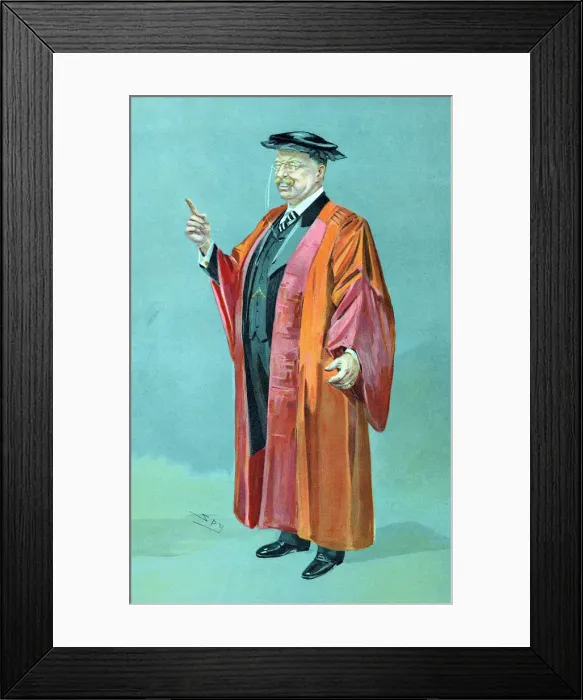 Framed Print : Theodore Roosevelt (1858-1919), 26th President of the USA, 1901-1909. Artist: Spy Framed Print : Theodore Roosevelt (1858-1919), 26th President of the USA, 1901-1909. Artist: Spy