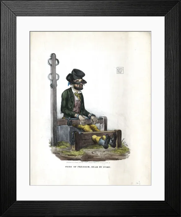 Framed Print : Sons of Freedom, Hear My Story, 1834 Framed Print : Sons of Freedom, Hear My Story, 1834
