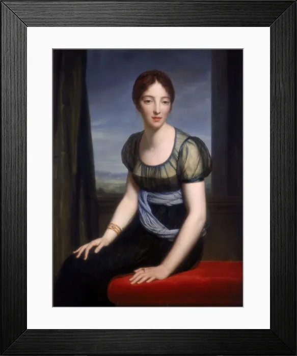 Framed Print : Portrait of Madame Regnault de Saint-Jean d Angely, 1798. Artist: Francois Pascal Simon Gerard Framed Print : Portrait of Madame Regnault de Saint-Jean d Angely, 1798. Artist: Francois Pascal Simon Gerard