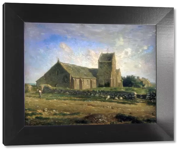 The Church at Greville, c1871-1874. Artist: Jean Francois Millet