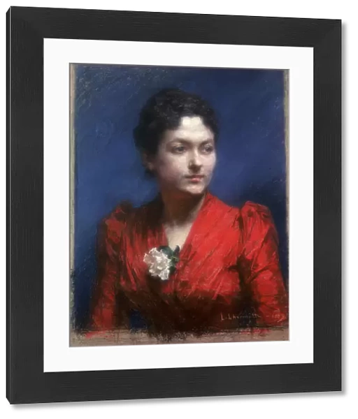 Madame Lambert, 1889. Artist: Leon-Augustin Lhermitte