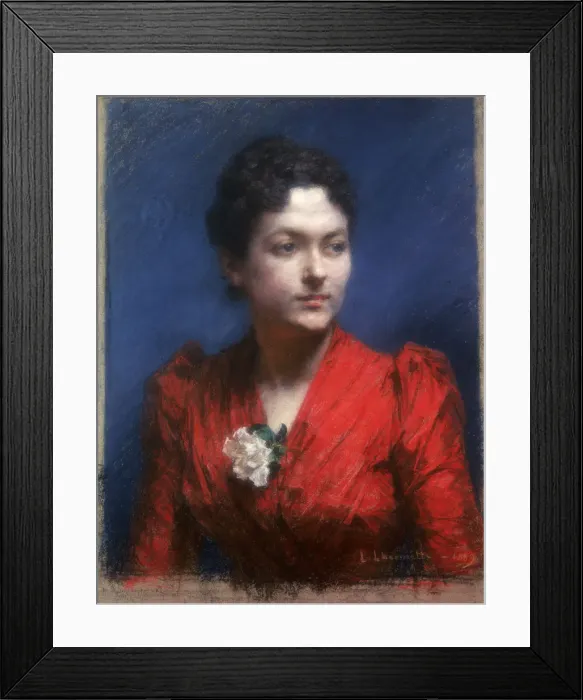 Framed Print : Madame Lambert, 1889. Artist: Leon-Augustin Lhermitte Framed Print : Madame Lambert, 1889. Artist: Leon-Augustin Lhermitte