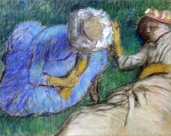 Young Women Resting, late 19th-early 20th century. Artist: Edgar Degas
