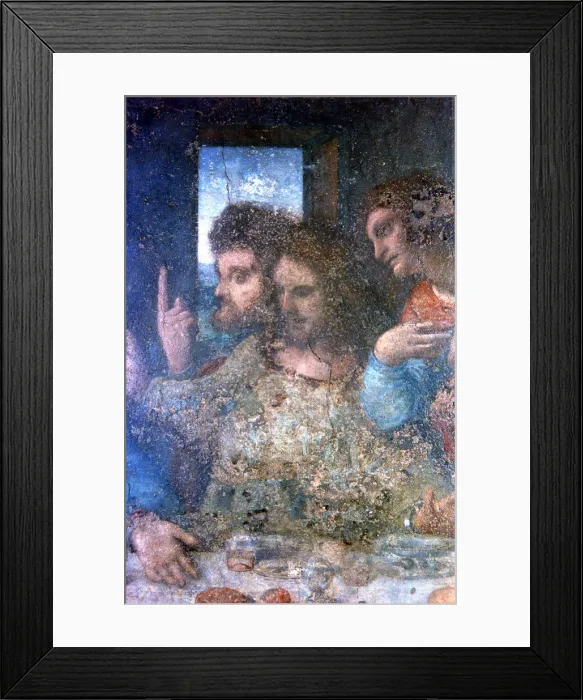 Framed Print : The Last Supper (detail), 1495-1498. Artist: Leonardo da Vinci Framed Print : The Last Supper (detail), 1495-1498. Artist: Leonardo da Vinci