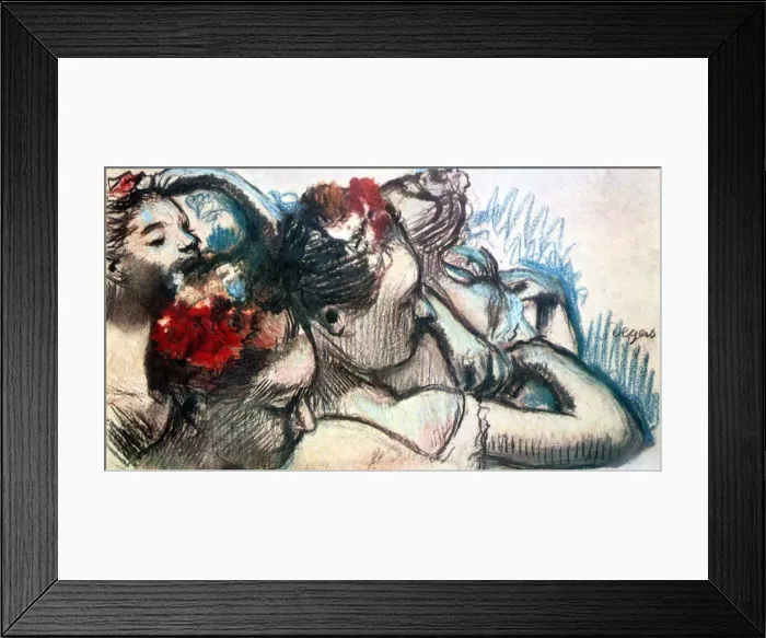 Framed Print : Dancers Heads, 1899. Artist: Edgar Degas Framed Print : Dancers Heads, 1899. Artist: Edgar Degas