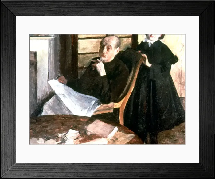 Framed Print : Uncle and Niece, c1876. Artist: Edgar Degas Framed Print : Uncle and Niece, c1876. Artist: Edgar Degas