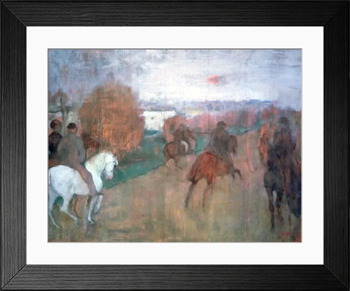 Framed Print : Horse Riders, 1864-1868. Artist: Edgar Degas Framed Print : Horse Riders, 1864-1868. Artist: Edgar Degas