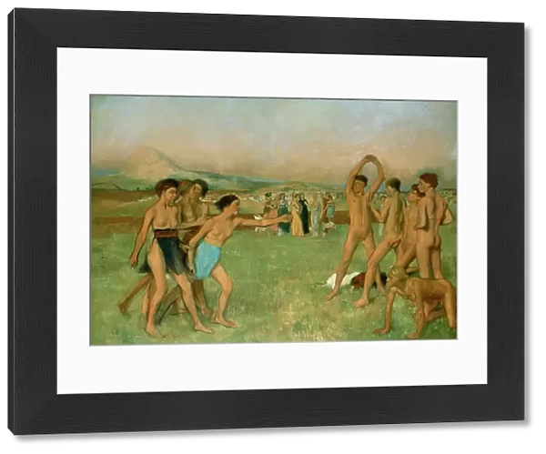 Young Spartans Exercising, c1860. Artist: Edgar Degas