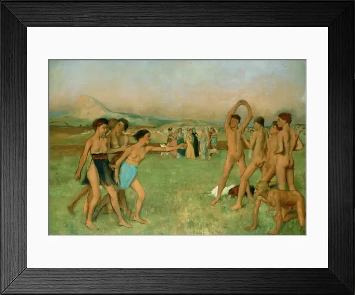 Framed Print : Young Spartans Exercising, c1860. Artist: Edgar Degas Framed Print : Young Spartans Exercising, c1860. Artist: Edgar Degas