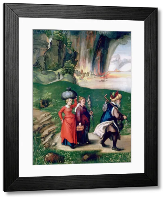 Framed Print : Lot and His Daughters, 1496-1499. Artist: Albrecht Durer Framed Print : Lot and His Daughters, 1496-1499. Artist: Albrecht Durer