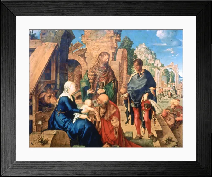 Framed Print : The Adoration of the Magi, 1504. Artist: Albrecht Durer Framed Print : The Adoration of the Magi, 1504. Artist: Albrecht Durer