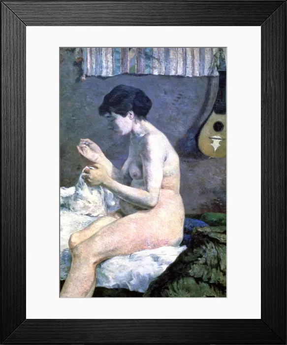 Framed Print : Study of a Nude, 1880. Artist: Paul Gauguin Framed Print : Study of a Nude, 1880. Artist: Paul Gauguin