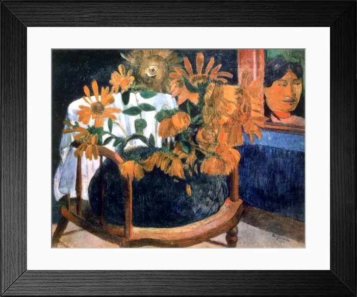 Framed Print : Sunflowers, 1901. Artist: Paul Gauguin Framed Print : Sunflowers, 1901. Artist: Paul Gauguin