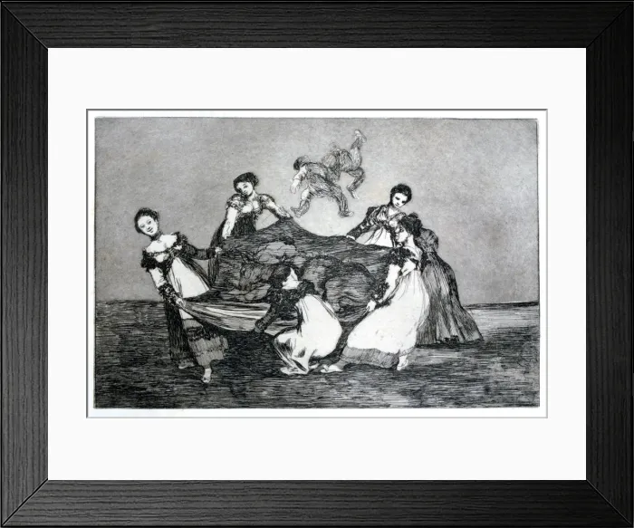 Framed Print : Female Riddle, 1819-1823. Artist: Francisco Goya Framed Print : Female Riddle, 1819-1823. Artist: Francisco Goya