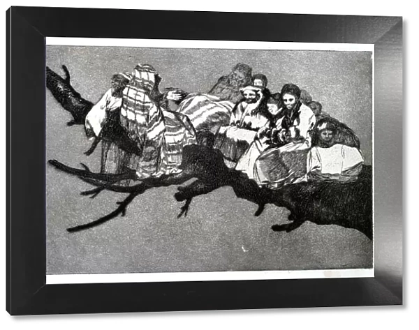 Ridiculous Dream, 1819-1823. Artist: Francisco Goya