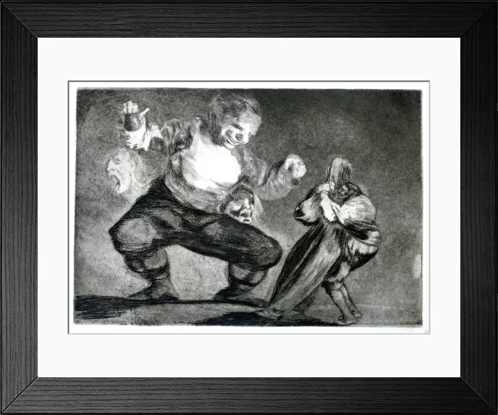 Framed Print : Simpleton, 1819-1823. Artist: Francisco Goya Framed Print : Simpleton, 1819-1823. Artist: Francisco Goya